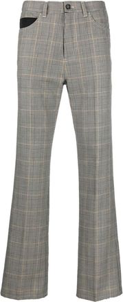 Marni Prince of Wales straight leg trousers - men - Cotton/Nylon/Mohair/Polyester/Virgin Wool - 46 - Black