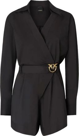 Pinko Tuta corta con cintura - Nero