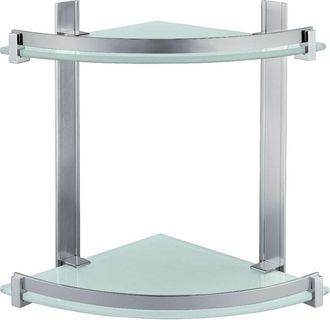 Gedy Cd813800a01 Portaobjetos Doble Angular Cepillado - Ref: Cd813800a01 - Gedy