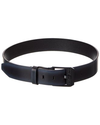 Diesel Logo Bluestar Leather Belt