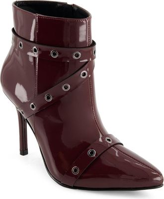 Andrea Womens Stiletto Fashion Booties With Riveted Strap 90698