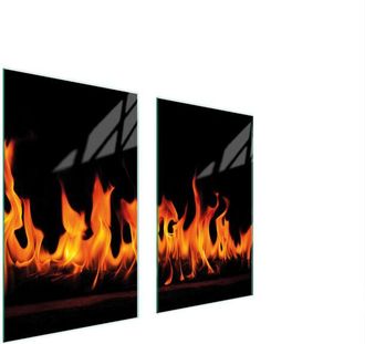 OEM Placa Protectora De Vidrio Para Estufa 75x52 Fuego