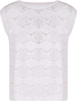 Max Mara Open-knit Top