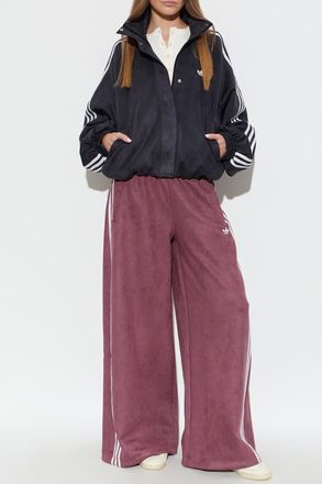 adidas Zip-up Logo Sweatshirt, Womens, Black