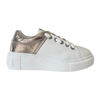 Valentino Sneakers, female, White, 3 UK, White Low Top Trainers Gunmetal