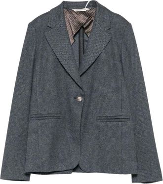 Max Mara Pedale Blazer - Dames - Blazers - Grijs - M - Polyester - Jassen