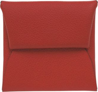 Herm&egrave;s Evercalf Leather Coin Purse/Coin Case (Pre-Owned)