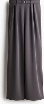 H&M Elegante Hose mit Ziertrense - Dunkelgrau