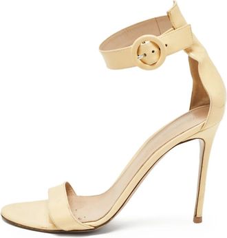 Gianvito Rossi Sandali con tacco e cinturino alla caviglia 110mm - Toni neutri