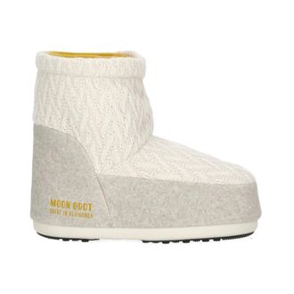 Moon Boot Icon Low No-Lace Knit Laarzen - Dames - Schoenen - Wit - Maat: 39 EU Wol