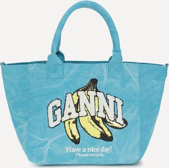 Ganni Banana print Tote Bag Female UNI