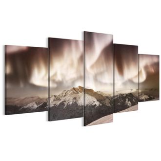 OEM Cuadro Sobre Lienzo Italiano De 100 X 50 Cm, Pent&aacute;ptico - Estilo Cl&aacute;sico - Naturaleza Cuadro Sobre Lienzo Italiano De 200 X 100 Cm, Pent&aacute;ptico - Estil