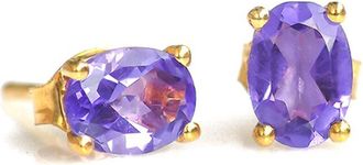 Tiramisu 10K 1.42 Ct. Tw. Amethyst Studs