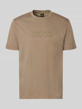 HUGO BOSS Regular Fit T-Shirt aus reiner Baumwolle Modell TS_TERRACE in Hellgruen, Gr&ouml;&szlig;e XXXL