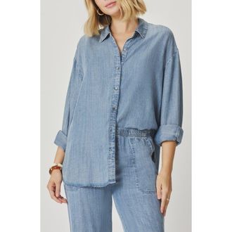 Splendid Chambray Shirt in Indigo Blue at Nordstrom, Size X-Large