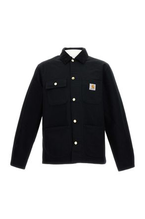 Carhartt Work in Progress Black Michigan Organic Cotton Coat