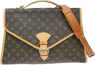 Louis Vuitton Beverly Monogram Canvas Brown Canvas Briefcase Bag (Pre-Owned)
