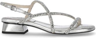 Ash SANDALO MEZZO TACCO ISLA ARGENTO ASH