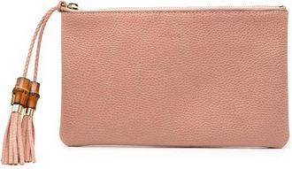 Gucci Pre-owned Gucci Calfskin Bamboo Clutch 449652 493075