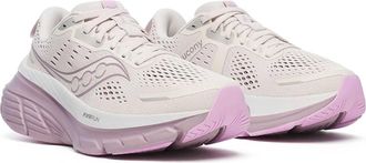 Saucony Womens Guide 18 Running Shoes In Moon/quail
