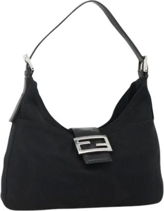 Fendi Pre-owned Shoulder Bags, female, Black, Size: ONE SIZE Pre-owned Vintage Shoulder Bag