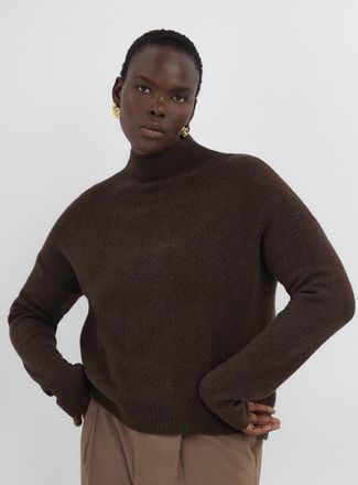 Contemporaine Womens Loose mock-neck sweater