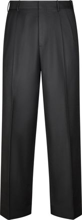 Cellar Door Straight-leg Trousers with Mid-rise Waist and Tailored Detailing