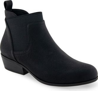 Aerosoles Caddie Chelsea Boot in Black Grainy Faux Leather at Nordstrom Rack, Size 7.5