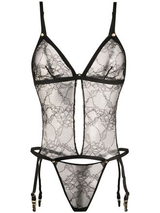 Maison Close Body a perizoma Jeux Magnétqiues - Nero