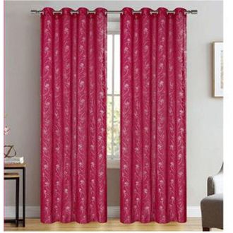 Trade Shop Trade Shop - Tenda Tullia Cuori Pannello Singolo 8 Borchie Porta Finestra Bastone 140x280 Cm