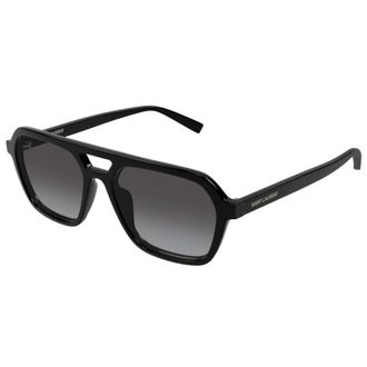 Saint Laurent 905 Zonnebril - unisex - Accessoires - Zwart - Maat: 55 MM Polyamide