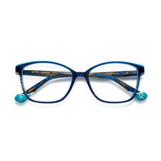 Etnia Barcelona Etosha Rectangular Gradient Blue Eyeglasses with Tortoiseshell Temples