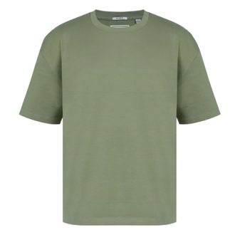 Jack Wills Heren T-shirt van single jersey met boxy pasvorm (Khaki)