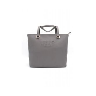 Liu Jo Tassen, Dames, Grijs, ONE Size, Tote Logo Schoudertas
