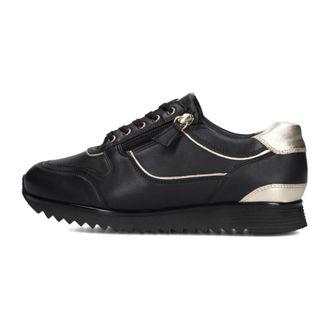 Hassia Zwarte Porto Dames Lage Sneakers - Dames - Sneakers - Zwart - 37 1/2 EU - Leer - Schoenen