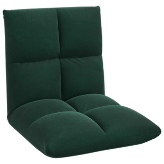 vidaXL Sill&oacute;n Ajustable Verde Oscuro Terciopelo Vidaxl