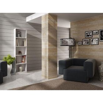 Topeshop R40 armadio con scaffale 40CM per libri e raccoglitori colore bianco per casa per ufficio