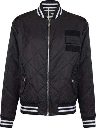 Balmain Bomber trapuntato - Nero