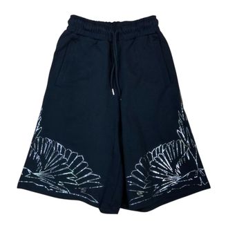 Marcelo Burlon Mujer, Pantalones cortos, Negro, Talla: S