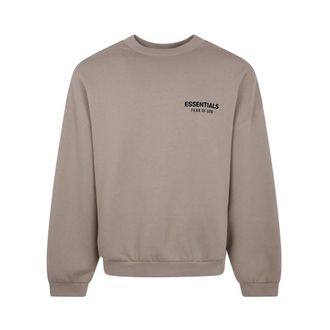 Fear of God Jersey Cuello Redondo Taupe con Logo - Sweatshirts & Hoodies - Hombre - Beige - S