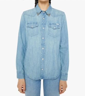 Mother All My Exes Shirt In Blue