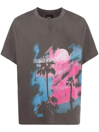 Daniel Patrick T-shirt met ronde hals - Grijs