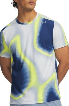 Under Armour Velociti Pro Graphic Performance T-Shirt in Blackout Navy/silver at Nordstrom, Size X-Large