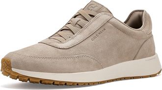 Cole Haan Grandpro Luxe Mile Slip-on Sneakers Mens Shoes Birch Beige Suede/Ivory/Gum T : 10.5 D - Medium, Leather