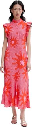 Never Fully Dressed Maxi Jurk - Dames - Maxi kleedjes - Rood - XS - Kleedjes