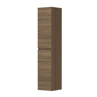 Bernacchini Badkamerkast - 35x37x169cm - 2 deuren - Links en rechtsdraaiend - greeploos - houten keerlijst - MFC - zuiver eiken