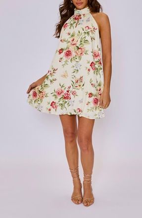 VICI Collection Bloom Floral Minidress in Cream/Rose at Nordstrom, Size X-Large