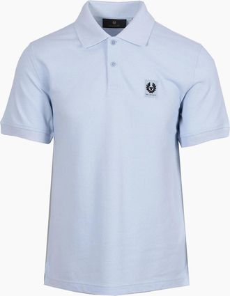 Belstaff Mens BELSTAFF SHORT SLEEVE POLO SHIRT SKY BLUE - Size: 44
