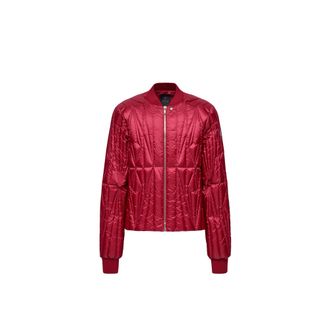 Rick Owens Moncler Geocamo Flight Down Bomber Jacket, Unisex, Red, Size: 2