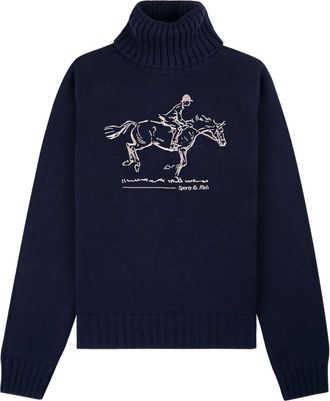 Sporty & Rich Maglione a collo alto - Blu